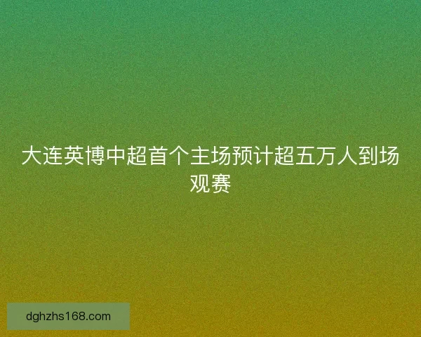 大连英博中超首个主场预计超五万人到场观赛 大连英博中超首个主场预计超五万人到场观赛